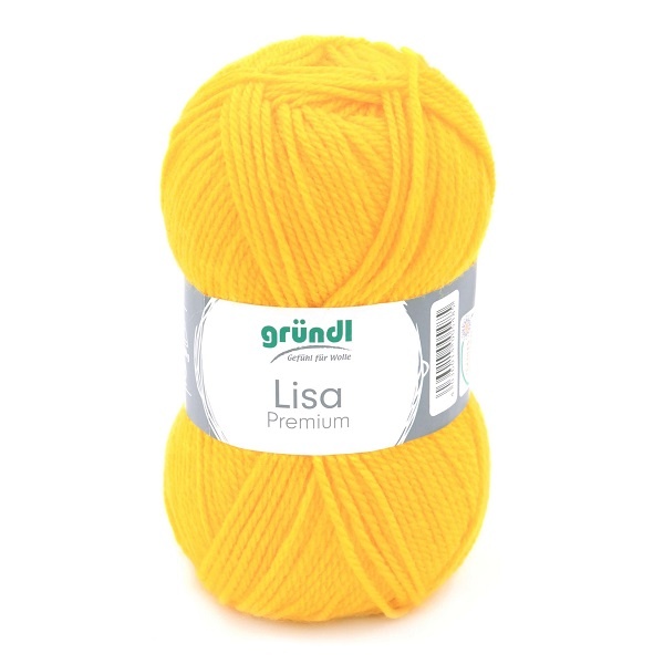 Gründl Wolle Lisa Premium uni 50g maisgelb