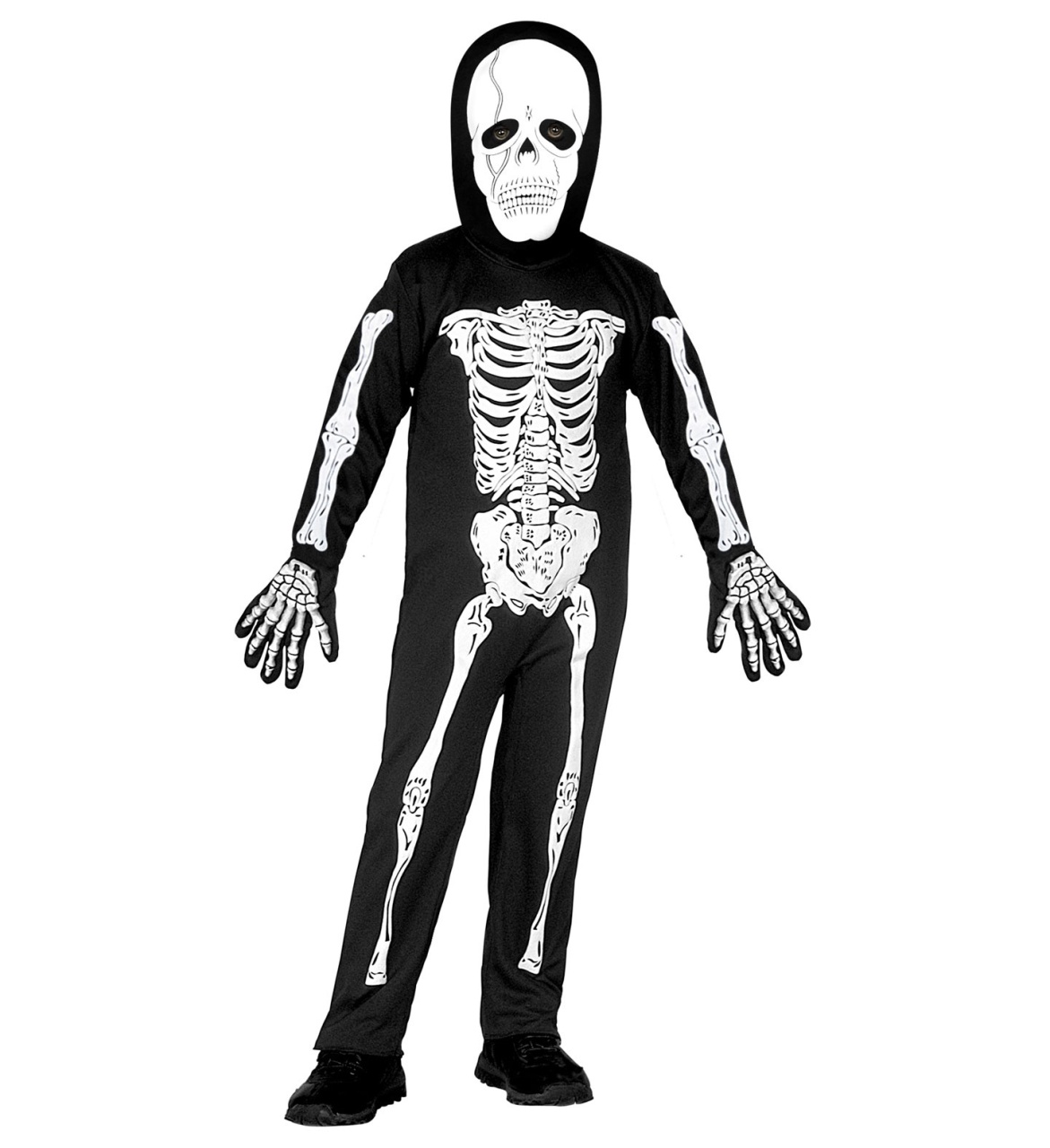 Kostüm Skelett mit Maske Gr. 110 Kinderkostüm