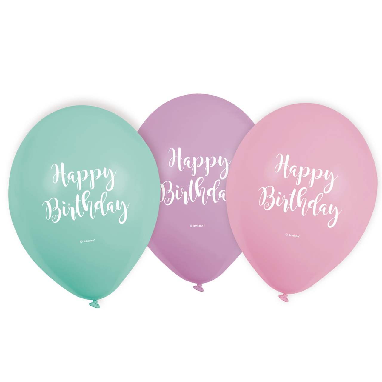 Latexballons Happy Birthday 6Stck.