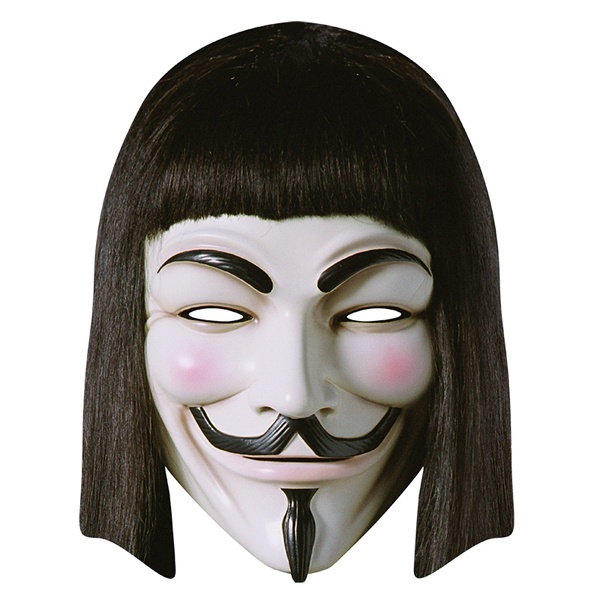 Kostüm-Zubehör V for Vendetta Card Mask