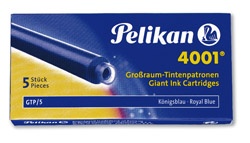 Pelikan Grossraum Tintenpatrone 4001  königsblau 5 Stück