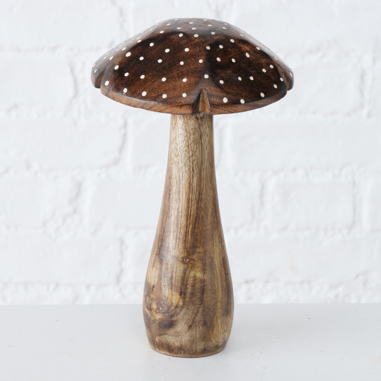 Dekoausteller Herno, Pilz aus Holz, Höhe 20 cm