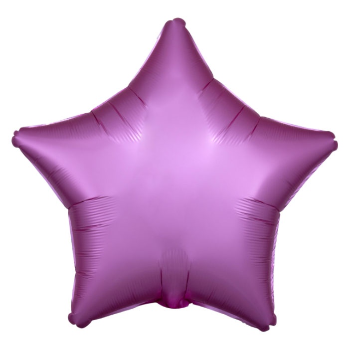 Amscan Folienballon Silk Lustre Stern Flamingo 48 cm