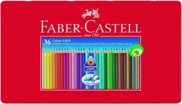 Faber-Castell Buntstift Colour Grip 36er Metalletui