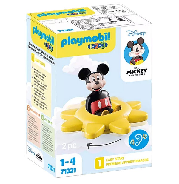 Playmobil 71321 1.2.3 Disney Mickys Drehsonne mit Rassel