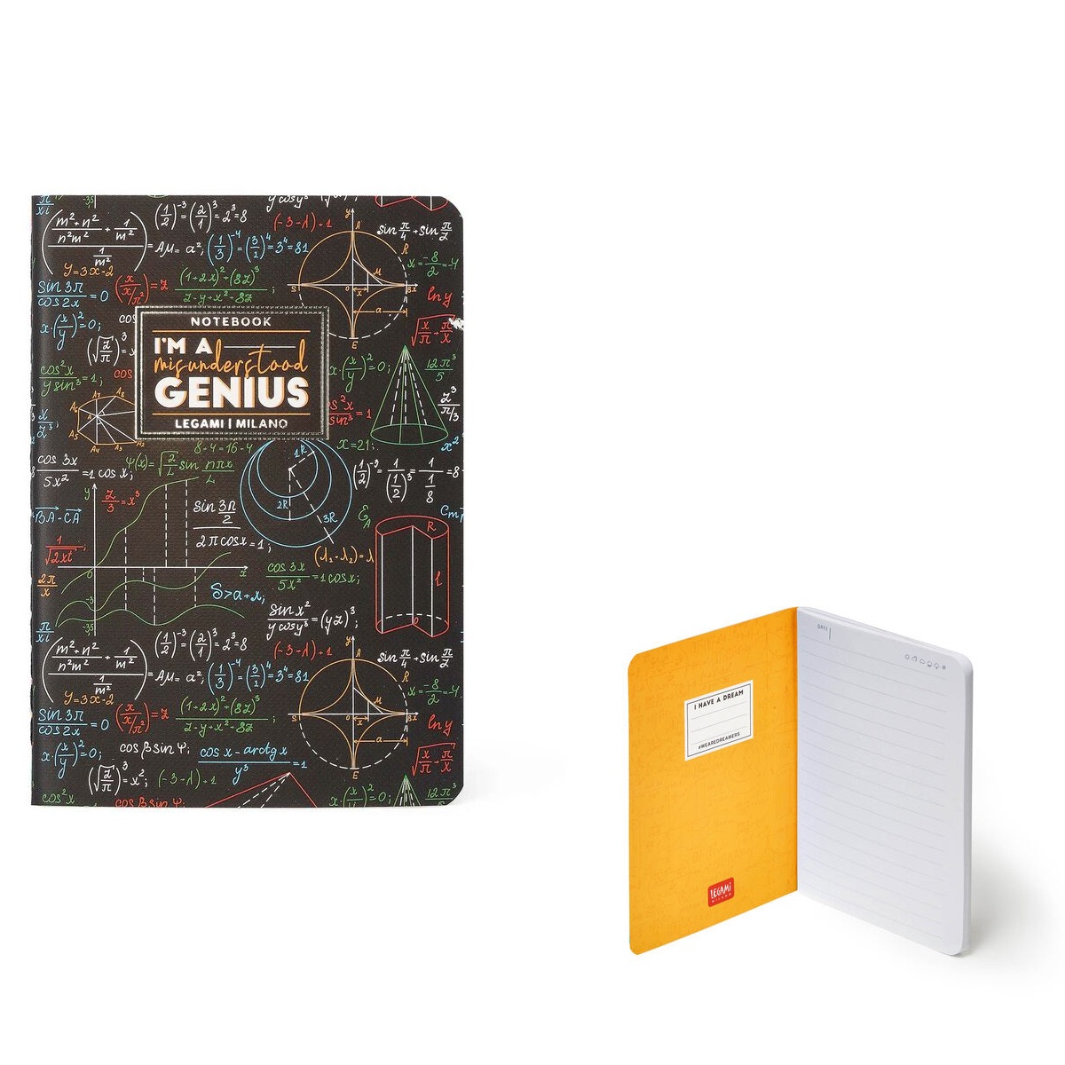 Liniertes Notizbuch - Small - A6-Format Genius von Legami