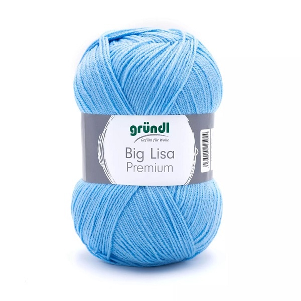 Gründl Wolle Big Lisa Premium 250 g hellblau