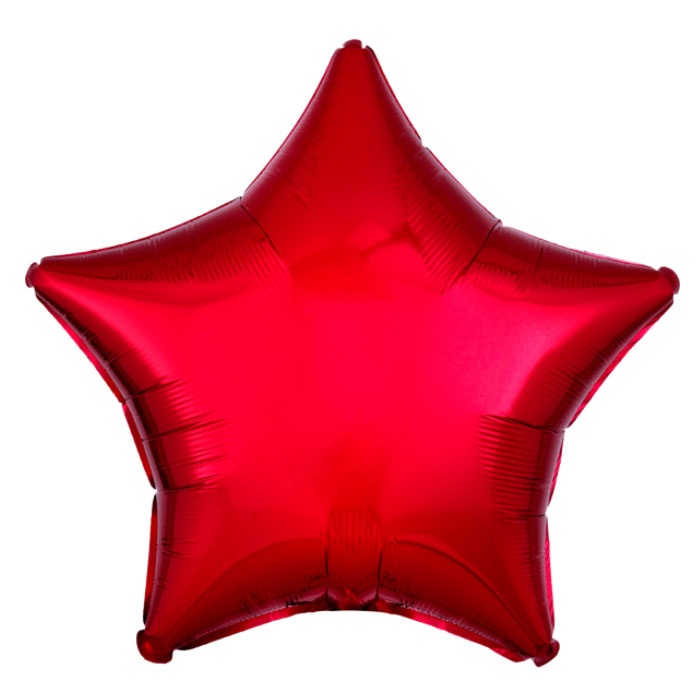 Amscan Folienballon Stern metallic rot 48 cm