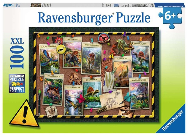 Ravensburger Puzzle Dinosaurier Sammlung 100 Teile XXL