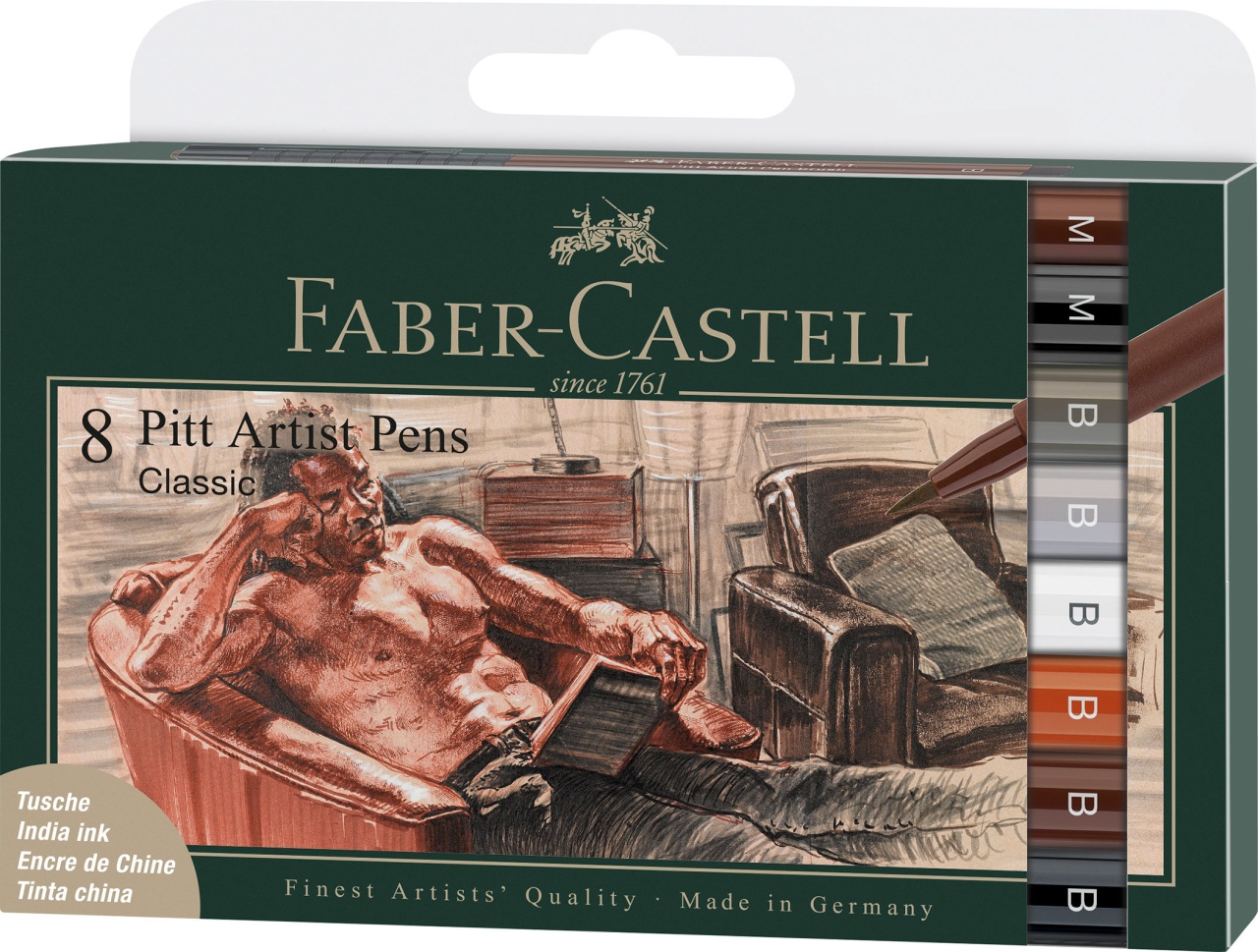 Faber Castell Tuschestift Pitt Artist Classic 8er Etui