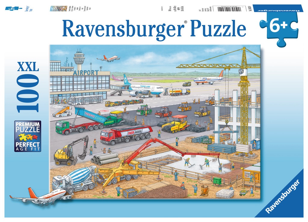 Ravensburger Puzzle Baustelle am Flughafen 100 Teile XXL