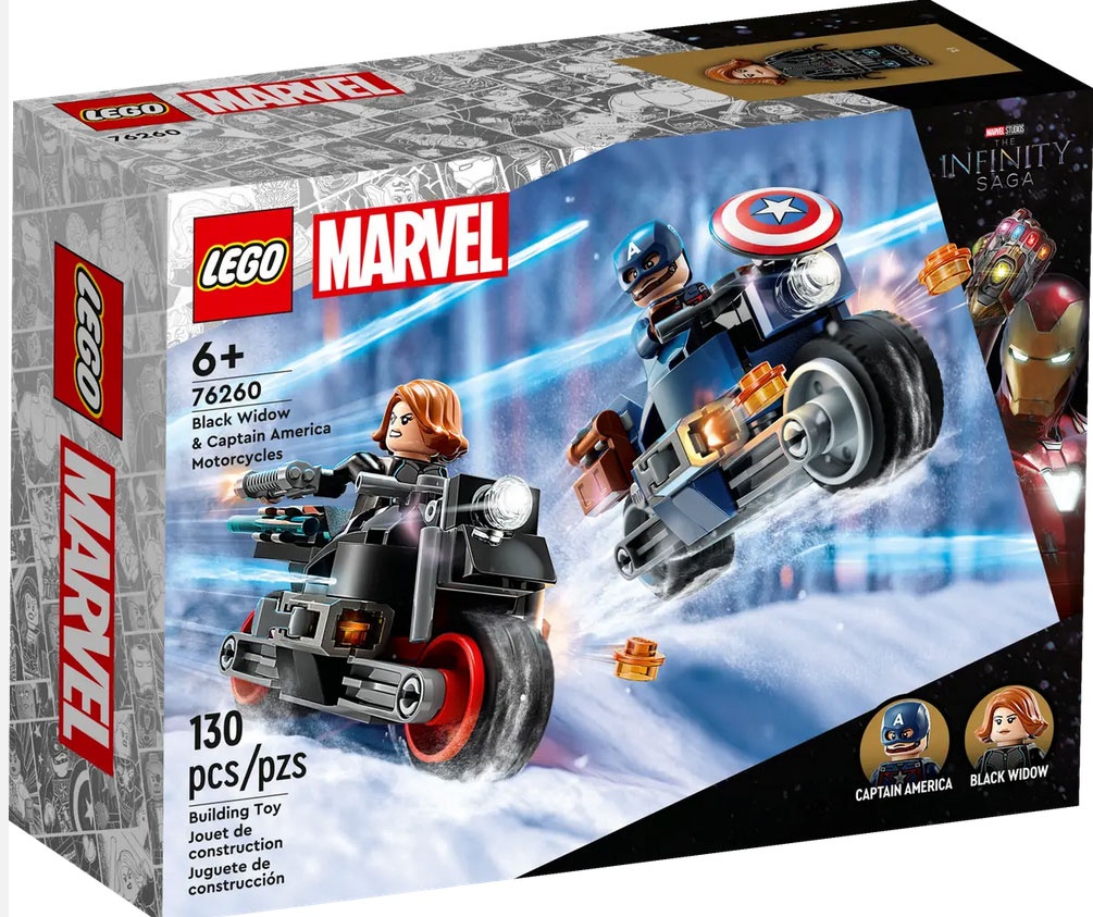 Lego Marvel 76260 Black Widows & Captain Americas Motorräder