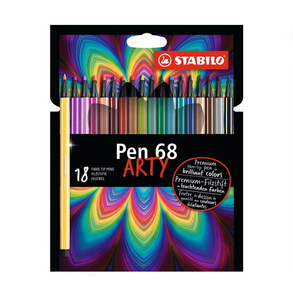 Stabilo Pen 68 brush 18er Etui ARTY