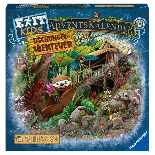Ravensburger EXIT Adventskalender kids Dschungel-Abenteu