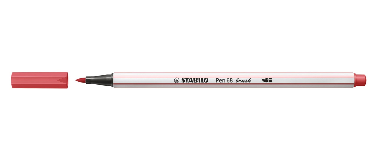 Stabilo Pen 68 brush Rostrot