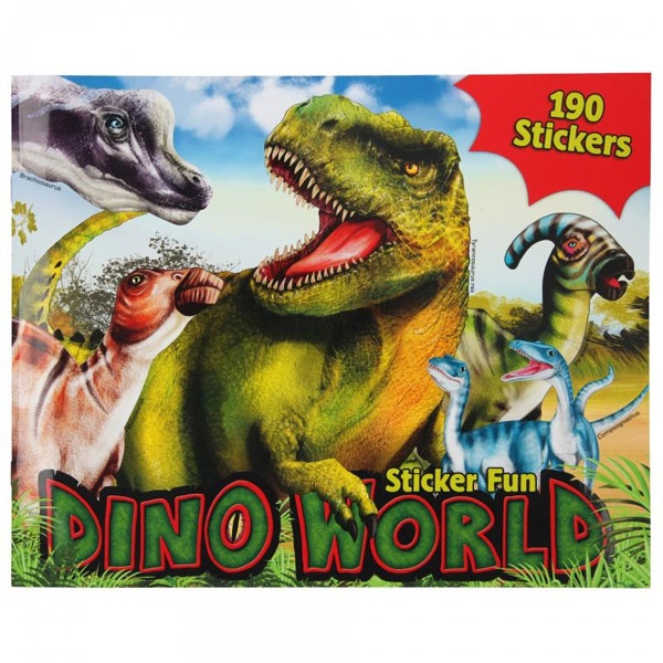 Dino Stickerfun, Malbuch mit Stickerbogen