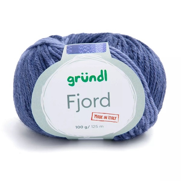 Gründl Wolle Fjord 100 g enzianblau hellblau