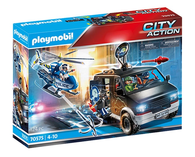 Playmobil 70575 City Action Polizei-Helikopter Verfolgung Fl