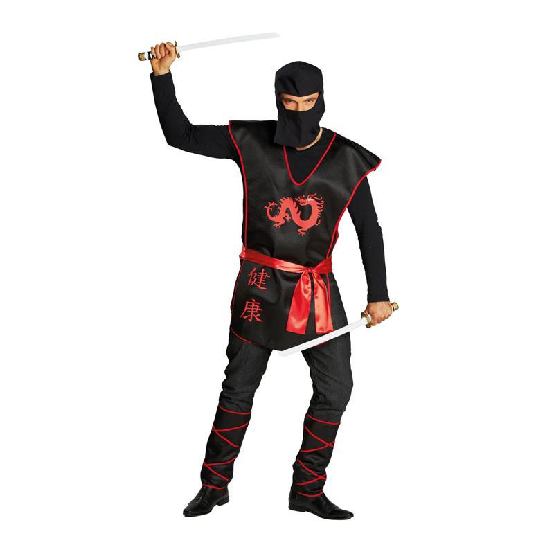 Kostüm Herrenkostüm Ninja Krieger Gr. 54