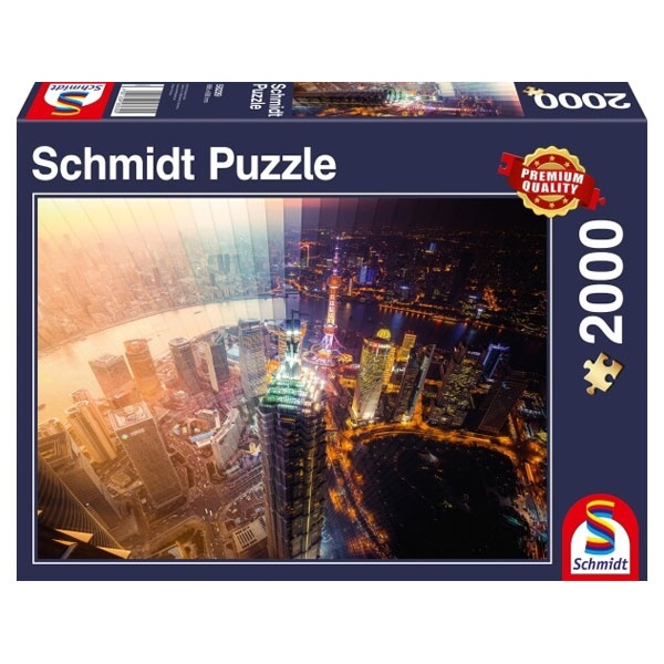 Schmidt Spiele Puzzle Tag und Nacht Zeitscheibe 2000 Teile