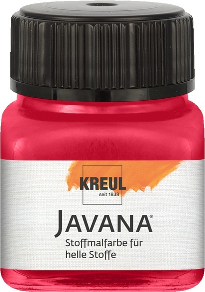 Kreul Javana Stoffmalfarbe für helle Stoffe karminrot 20 ml