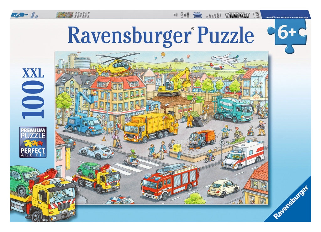 Ravensburger Puzzle Fahrzeuge in der Stadt 100 Teile