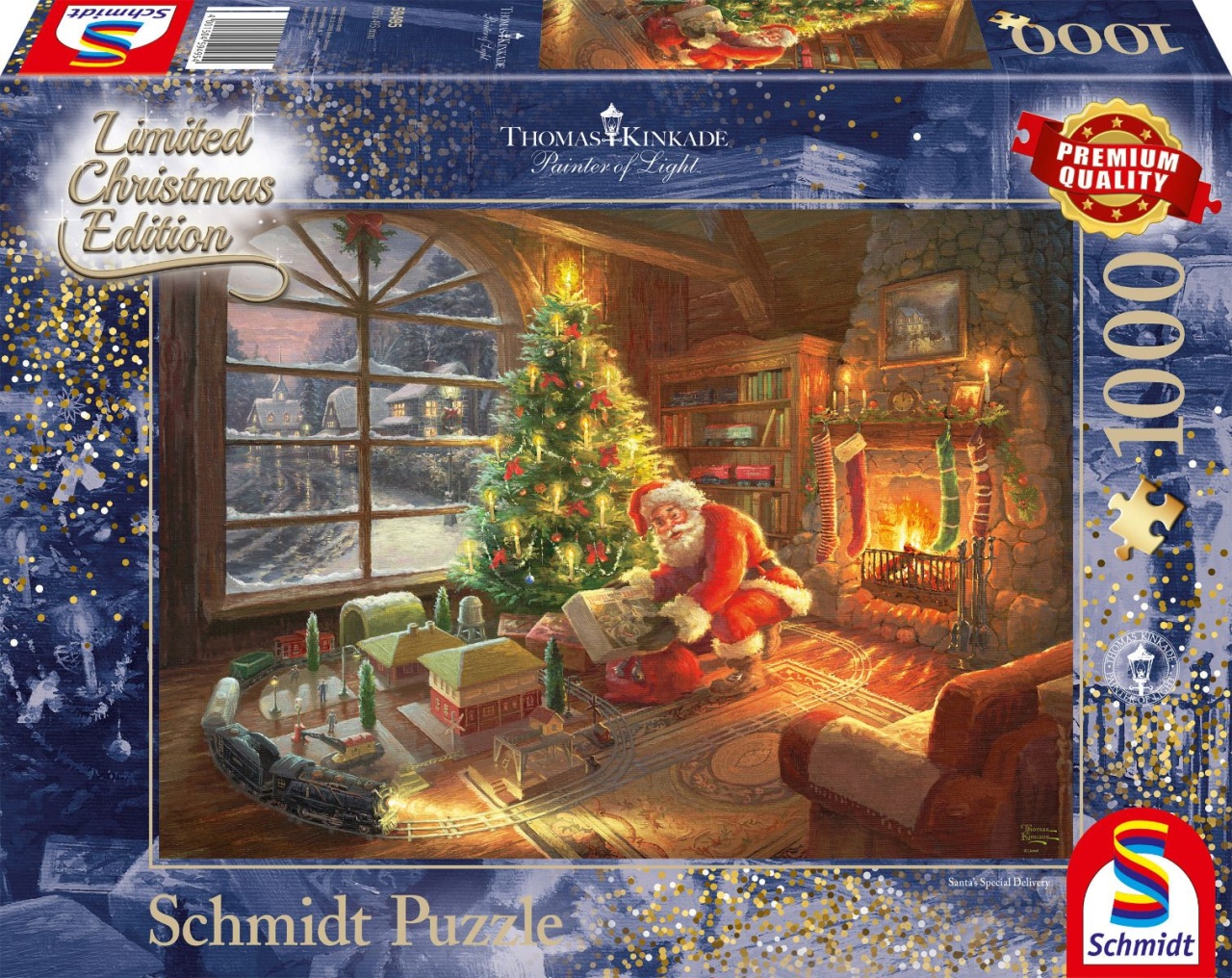Schmidt Spiele Puzzle Thomas Kinkade Der Weihnachtsmann ist