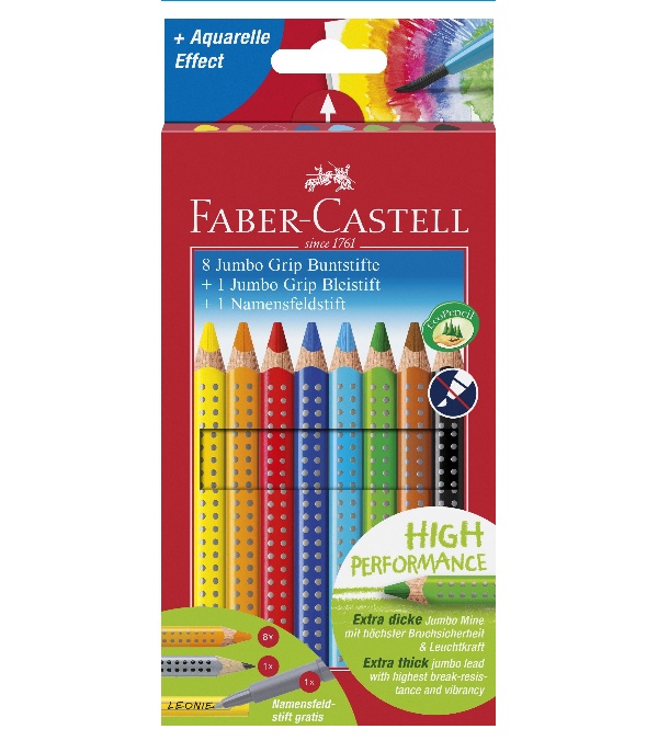 Faber Castell Buntstifte Jumbo Grip 8 Farben