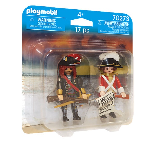 Playmobil 70273 Duo Pack Piratenkapitän u.Rotrock