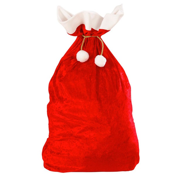 Kostüm-Zubehör Weihnachtsmannsack aus Samt Nikolaussack