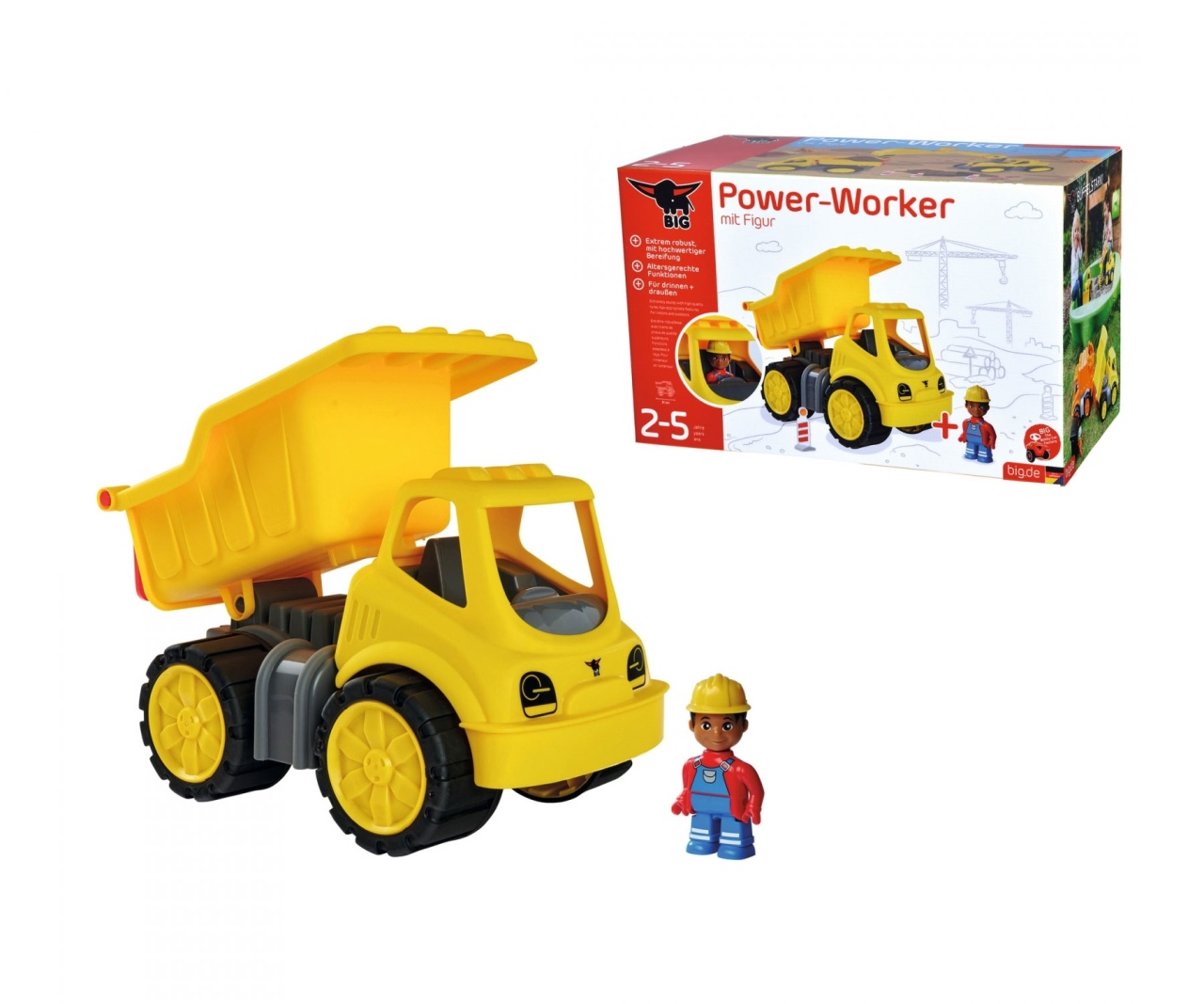 BIG Power Worker Midi Kipper mit Figur