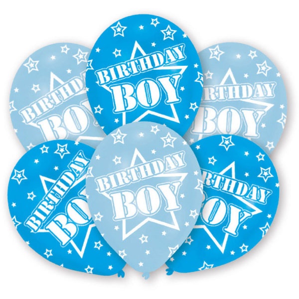 Ballons blau Birthday Boy
