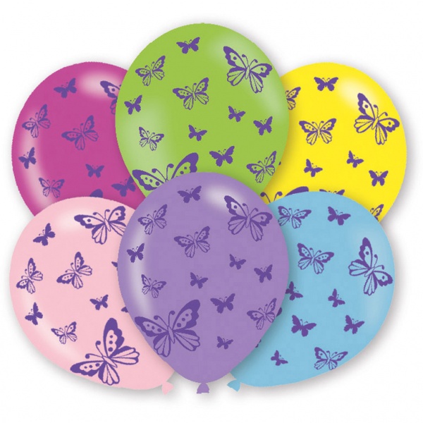 Luftballons Schmetterling 6 Stück