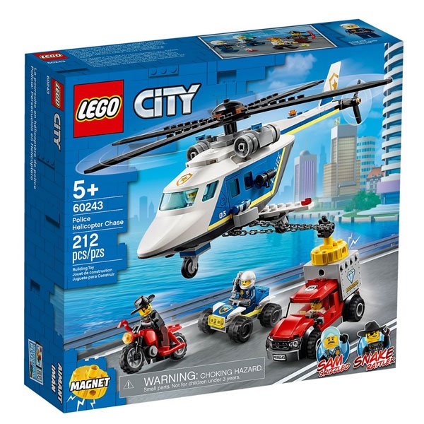 Lego City 60243 Verfolgungsjagd mit dem Polizeihubschrauber