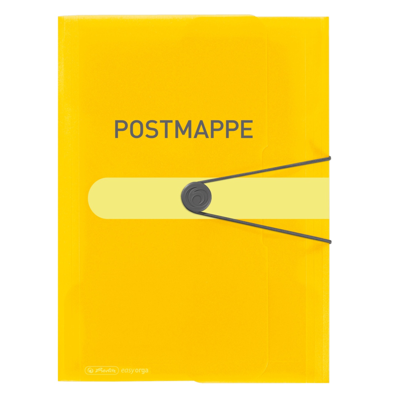 Herlitz Postmappe A4 PP transparent gelb