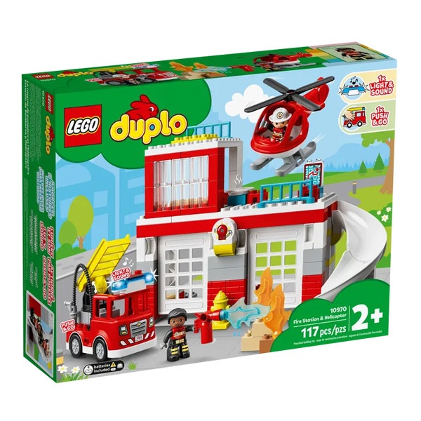 Lego Duplo 10970 Feuerwache mit Hubschrauber