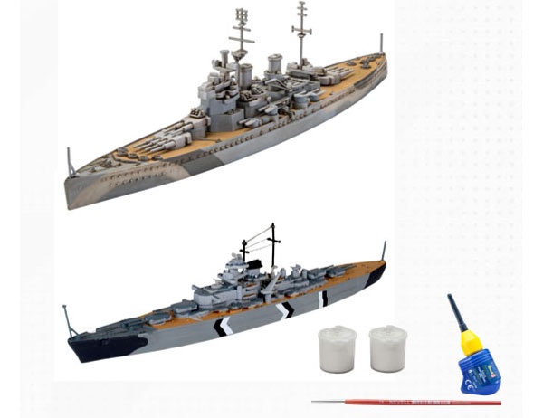 Revell 05668 First Diorama Set Bismarck Battle