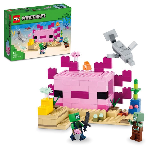 Lego Minecraft 21247 Das Axolotl Haus