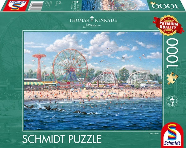 Schmidt Spiele Puzzle Thomas Kinkade Coney Island1000 Teile