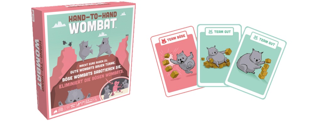 Hand-to-Hand Wombat Partyspiel von Exploding Kittens