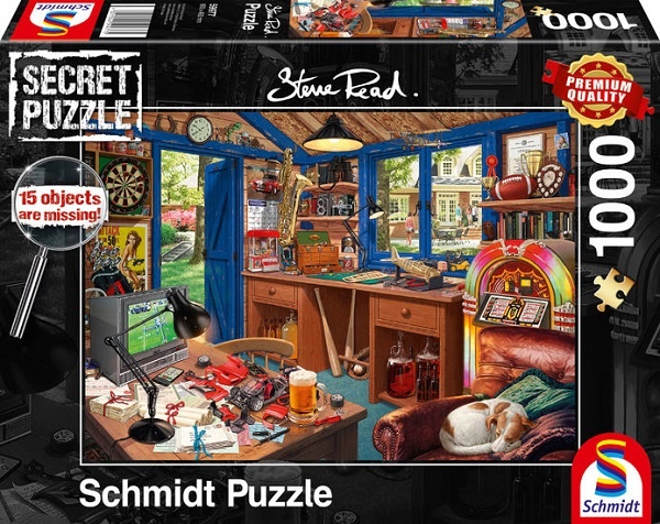 Schmidt Spiele Secret Puzzle Steve Read Vaters  Werkstatt