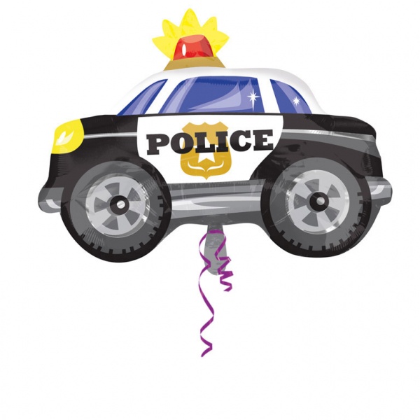 Folienballon Polizeiauto 60 x 45 cm Junior Shape