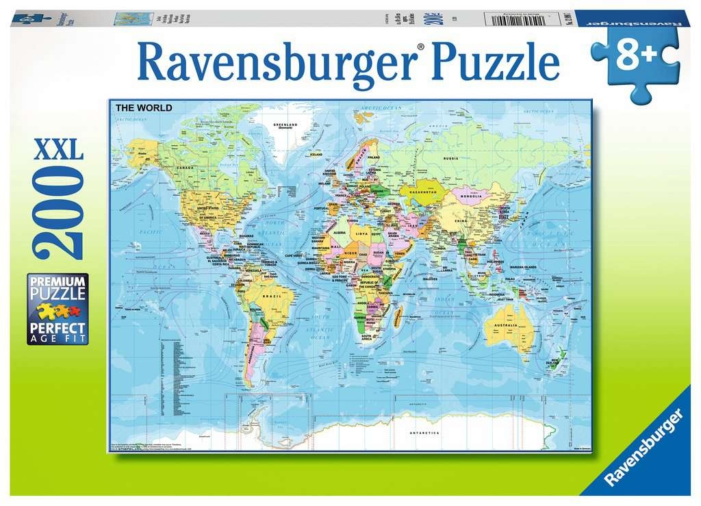 Ravensburger Puzzle Die Welt 200 Teile XXL