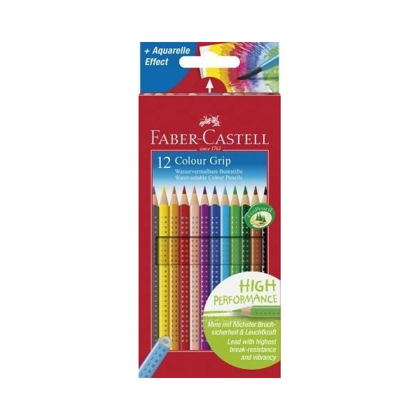 Faber-Castell Buntstift Colour Grip 12er Etui