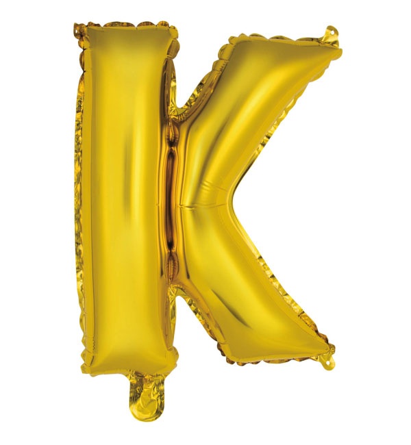 Folienballon Buchstabe K gold