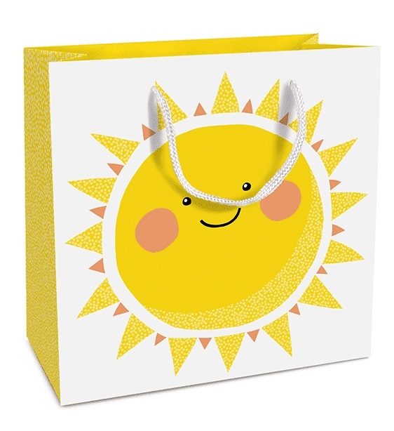 Geschenktasche Happy Sun 15 x 15 cm