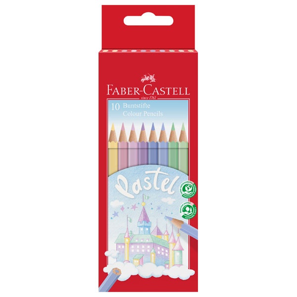 Faber-Castell Buntstift pastell 10er Kartonetui