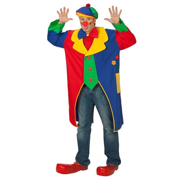 Kostüm Herrenkostüm Clown Mantel Jacke Gr. S