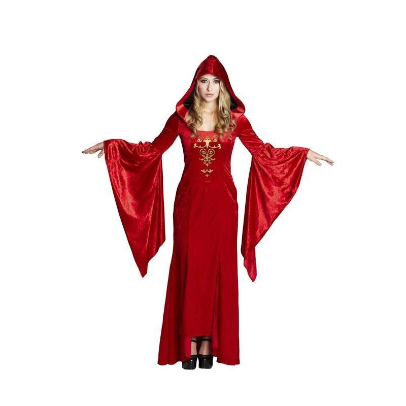 Kostüm Damenkostüm Gothic Robe rot Gr. 42