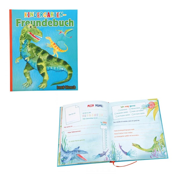 Dino World Kindergarten-Freundebuch